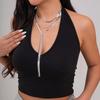 Ingemark 2Pcs/Set Sexy Flat Snake Long Chain Necklace for Women Wed Bridal Vintage Smooth Choker Chest Neck Jewelry 2026 Gift