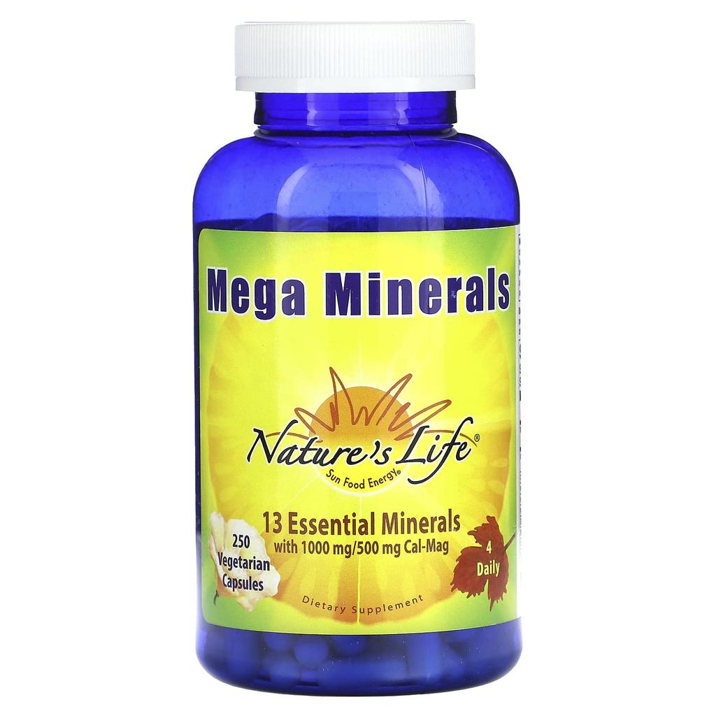 Nature'S Life, Mega Minerals, Veggie Capsules 250