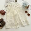 Summer Girls Lace Cami Top With Embroidered Flowers And Wide Leg Pants Set Stylish Two Piece Outfit For Kids