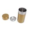 Tea Canister Gold 304 Stainless Steel Sealed Damp Proof Coffee Sugar Tea Leaf Jar