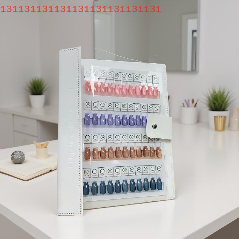 Magnetic Tips Nail Art Swatch Book Large Acrylic Works Display 48/96/142/192 Colors Manicure Color Test Storage Card for Beauty