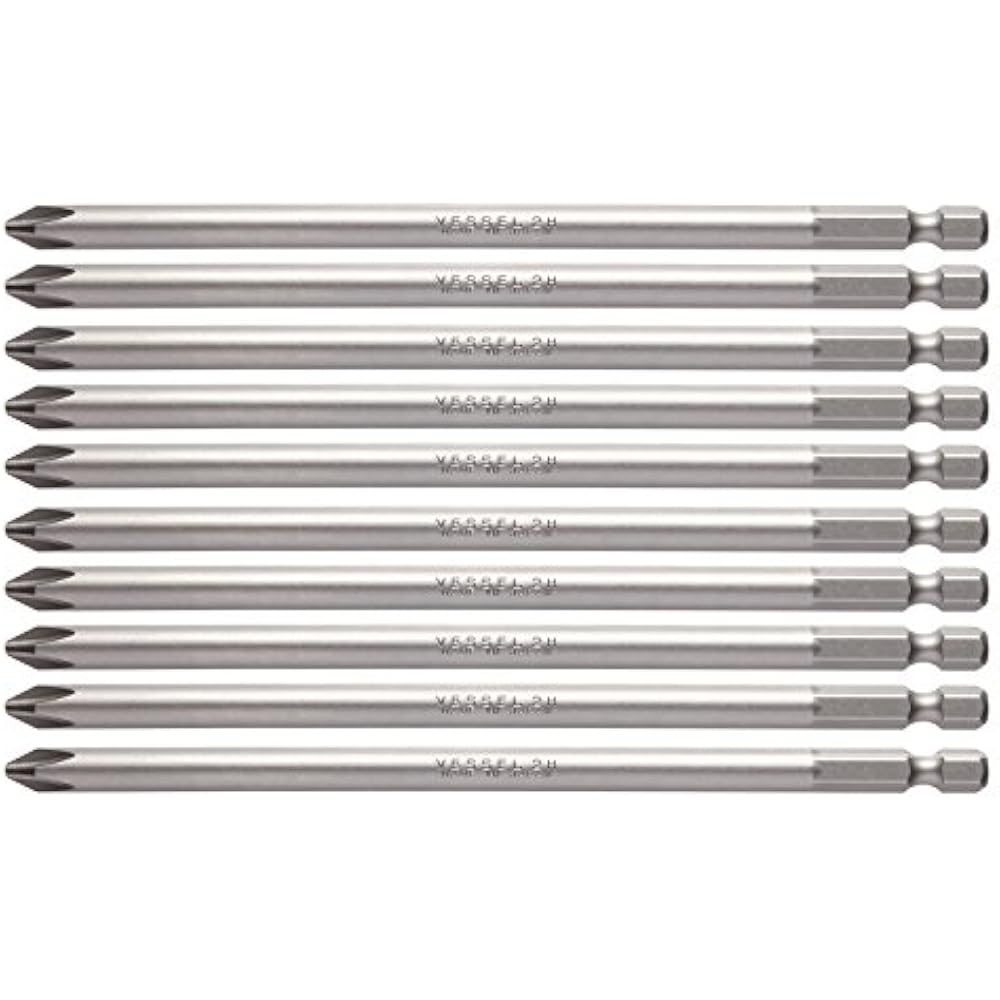 [Amazon.co.jp Exclusive] VESSEL (VESSEL) Screwdriver Bits for Air and Electric Screwdrivers +2 x ...