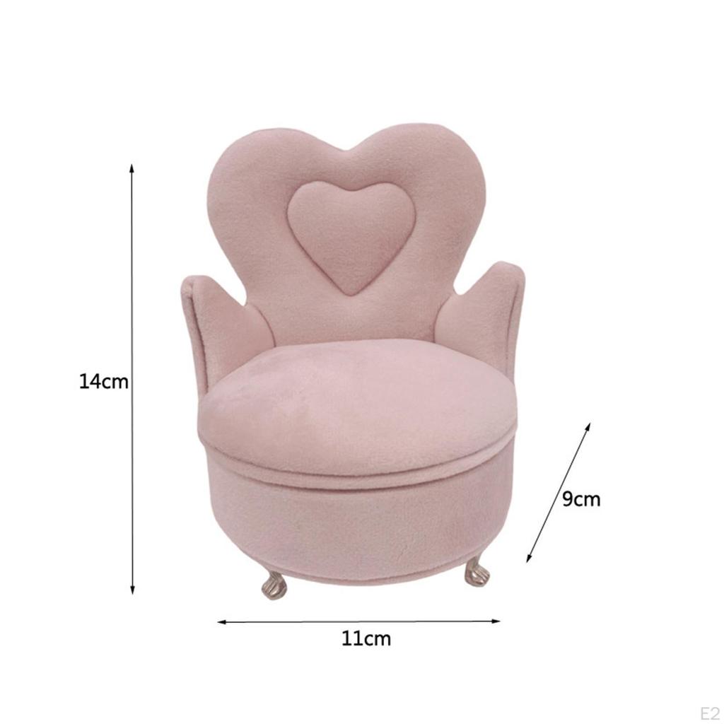 Schmuckschatulle Couch Display Halter Stilvolle kleine Puppenhaus Sofa Miniatur für Ringe
