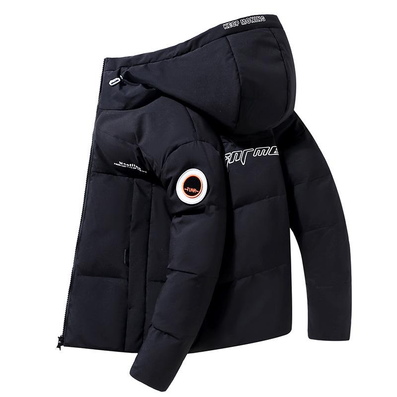 Cárdigan de Invierno para Hombre Talla Grande Cálido Suelto Casual Corto con Capucha Cremallera Chaqueta Solapa Abrigo Deportivo para Exterior