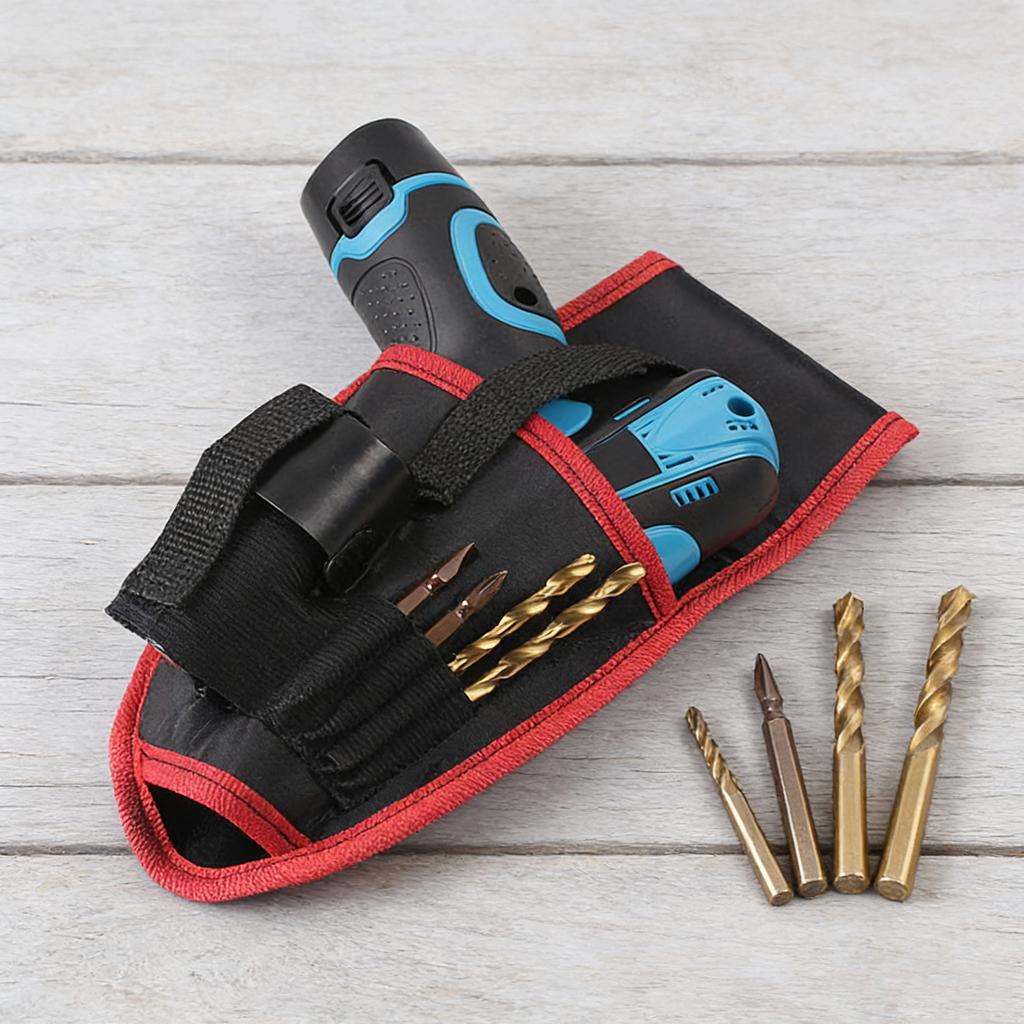 Custom Fit Tool Pouch for 12V Lithium Drills Featuring Multiple Compartments Efficient Storage Tool Bag Waist Pack