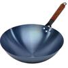 De Qi Beechwood Handle Forged Iron Wok