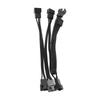 2pcs PWM Fan Extension Cable Professional 4 Pin PC Internal Motherboard Fan Power Extension Cable