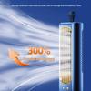 USB Rechargeable Tower Fan with Vertical/Horizontal Settings - Leafless Design for Desktop or Floor