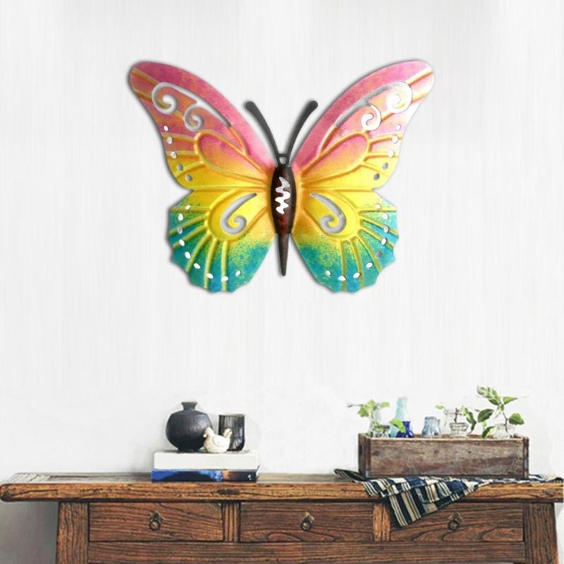 Unique Butterfly Wall Art Sculpture Butterfly Wall Ornamentation Butterfly Status for Bedroom Cabinet Porch Lawn Fence