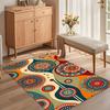 Multicolor Mandala Bohemian Area Rug for Living Room Bedroom Retro Hippie Home Decor Soft Non Slip Washable Floor Mat
