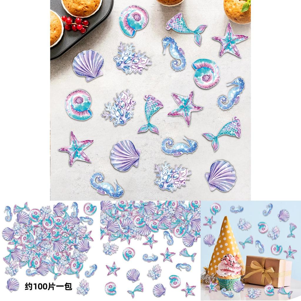 Mermaid Starfish Coral Birthday Party Decor Confetti With Paper Material For Baby Shower Celebrations
