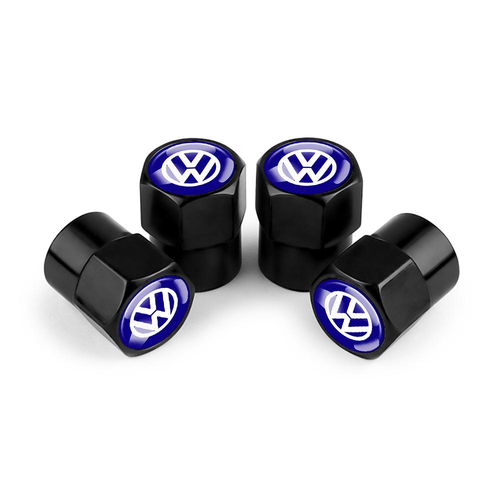 T264PCS Metal Car Wheel Tire Valve Caps Stem Cover Car Accessories For Volkswagen GTI Polo Golf Passat Scirocco Jetta Touareg RLINE