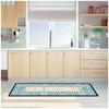 Les Trésors De Lily [Q2180] - Turquoise 'Traditional Cuisine' Kitchen Rug - 130x45 Cm