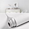PVC Wood Grain Self-Adhesive Wallpaper Black White Solid Color 55cm Suitable For Wardrobes Kitchen Furniture And Wall Decoration