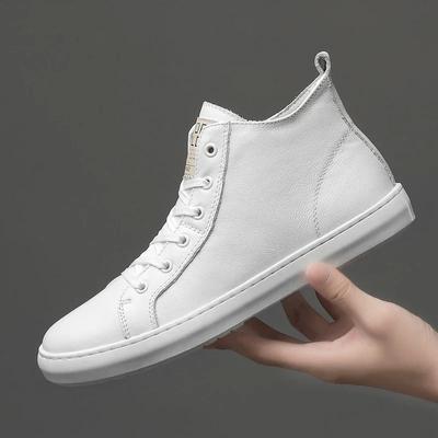 Pánská ležérní obuv z pravé kůže, luxusní zimní sněhule, pánské zimní luxusní skateboardové tenisky s vysokým svrškem, kotníkové boty, obuv pro dospělé