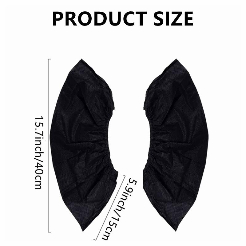 Shoe Covers Disposable Durable 100 Pack Nonwoven Shoe & Boot Covers Waterproof Non-slip Shoe Booties for Indoors Home Workplace