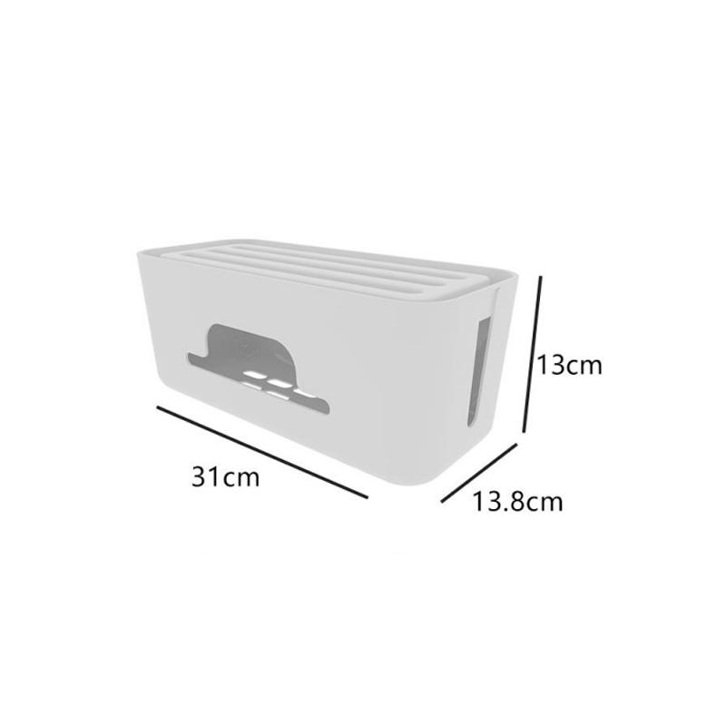 Desktop Data Cable Storage Box Socket Data Cable Storage Rack Wire Sorting Box Household Storage Boxes Bins Organization