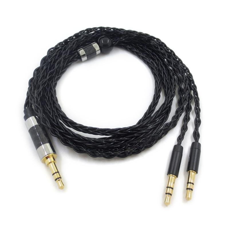 3.93ft 8 Cores Earphone Cable Headphone Line Sync Leads for Denon AH-D600/AH-D7200/AH-D9200/AH-D5200