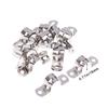 20Pcs M5-20 Rigid Pipe Strap Stainless Steel 2 Holes Cable U Bracket Pipe Clamp For Fixing Pipe Or Cable Horseback Saddle Clamp