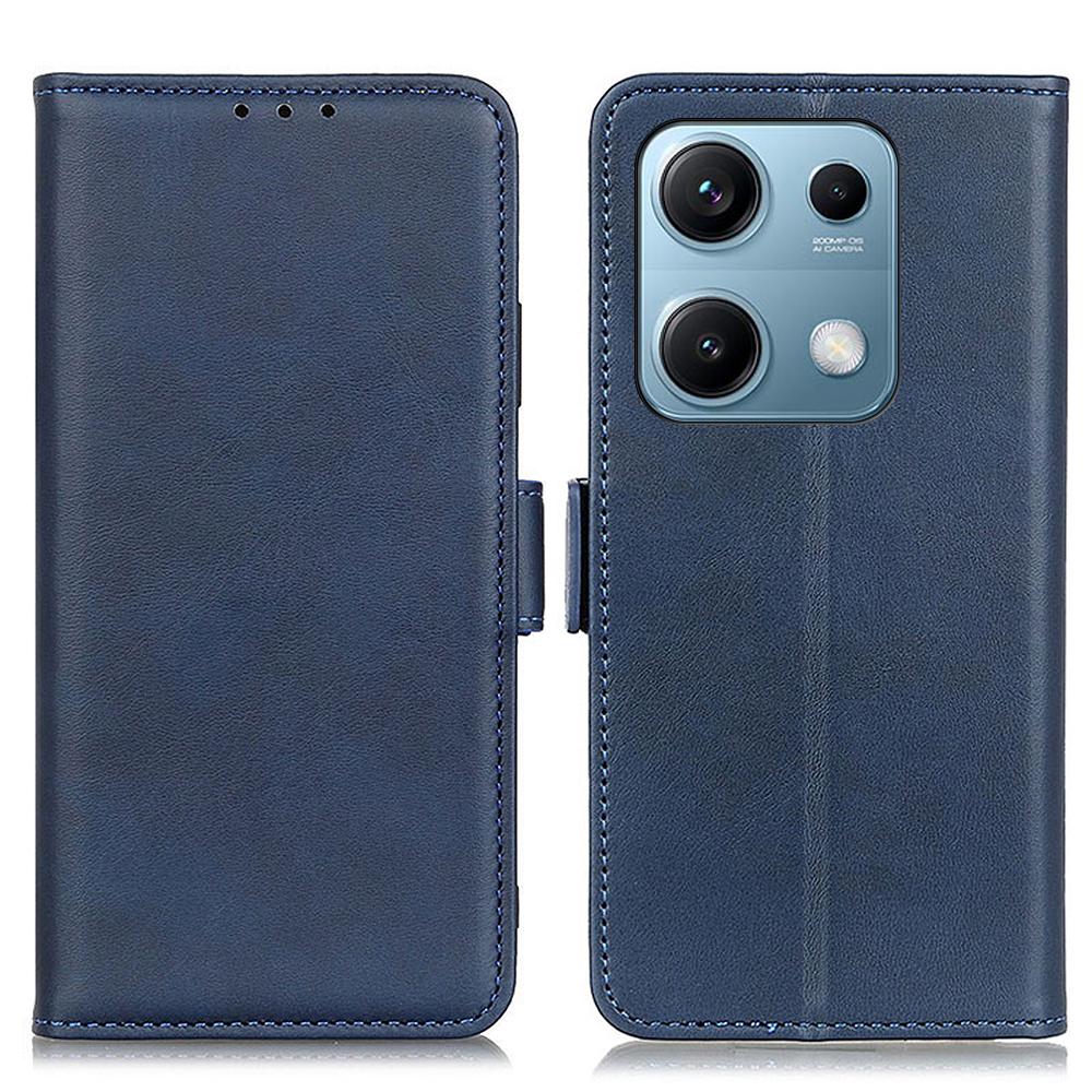 For Xiaomi Redmi Note 14S 4G Case Stand Cowhide Texture PU Leather Phone Cover