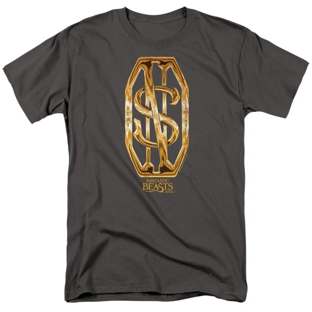 Fantastic Beasts - Scamander Monogram - Unisex Short Sleeve Children s T-shirt - Gray 100