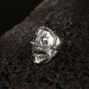Boutique New Retro Simple New Punk Hip-hop Skull Personality Men's Open Ring Robot Ghost Head Jewelry