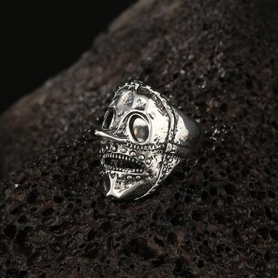 Boutique Neu Retro Einfach Neu Punk Hip-Hop Totenkopf Persönlichkeit Herren Offener Ring Roboter Geistkopf Schmuck