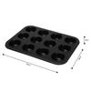 Forma blaszana do babeczek muffinek x12 KINGHOFF KH-4099