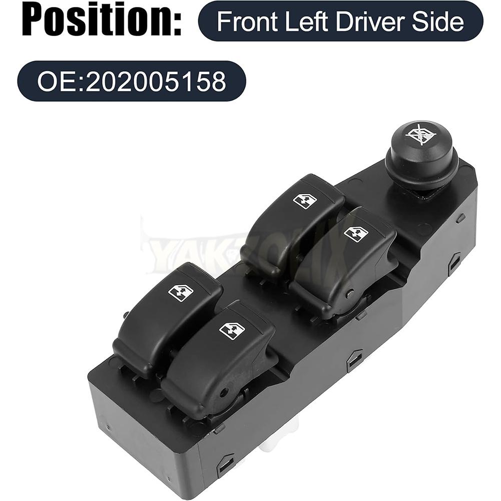 For Chevrolet Aveo Sedan Hatchback Pontiac G3 Wave 2007 2008 2009- 2011 Front Left Driver Window Lifter Switch Button 05158