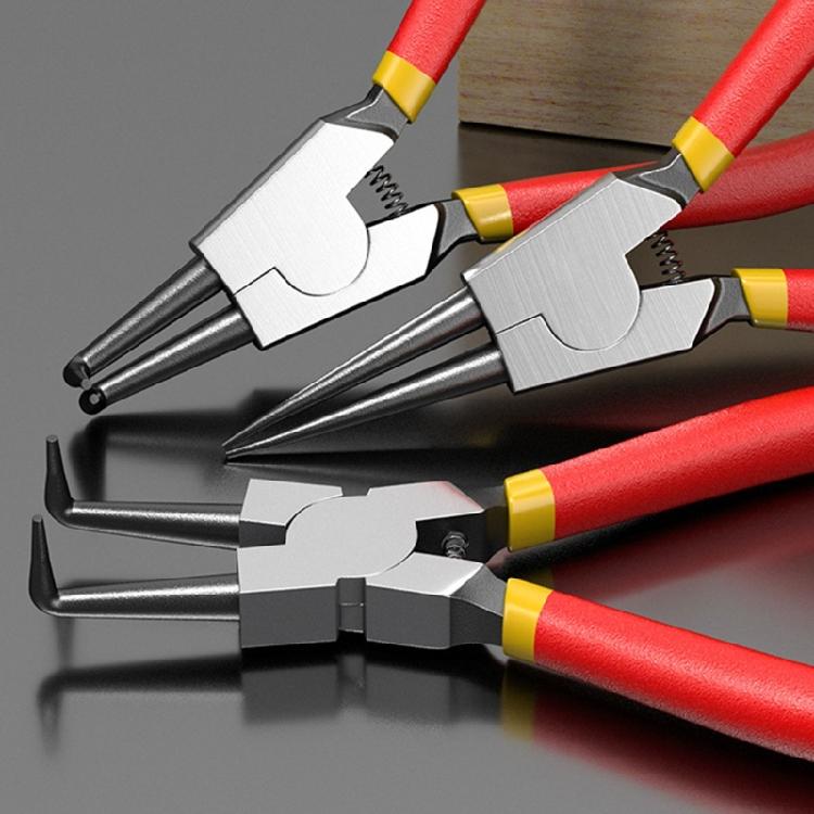 4Pcs Snap Rings Pliers Double Purpose Circlip Pliers Carbon Steel Removing Reassembling Hand Tool for Internal