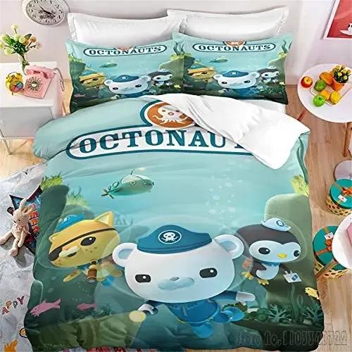 Admire Cartoon Octonauts Love Child Duvet Cover Set HD Comforter Cover for Kids Bedding Sets Bedclothes Bedroom Decor