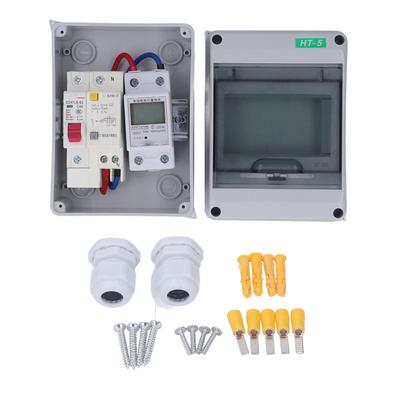 Outdoor Waterproof Distribution Box 2 Way with 230VAC C40 Leakage Protection Switch 220VAC 5(60)A El