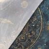 Sacred Geometry Flower of Life Tarot Tablecloth Sun Moon Starry Sky Divination Mat Golden Universe Altar Cloth