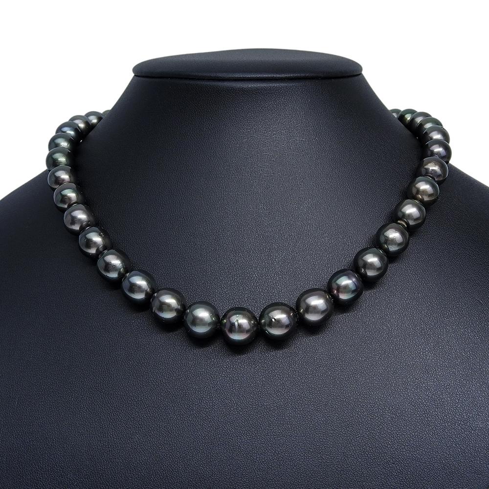 Necklace Black Cultured Pearl/Silver 66g Women Used