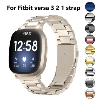 Metal Kemer Kayışı Fitbit Versa Izle Paslanmaz Çelik saat kayışı Fitbit Versa 2 3 Sense Versa Lite Bileklik