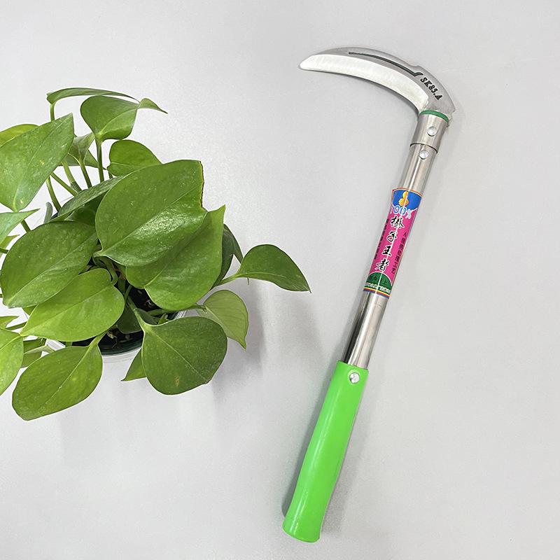 Stainless Steel Agricultural Sickle: Grass & Vegetable Cutter, Fishing & Wild Use, Manganese Steel, Sharp Knife Tool.