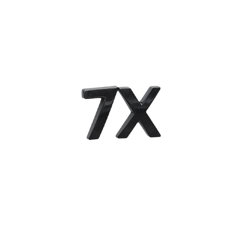 Zeekr 7X Black Warrior Car Emblem: Metal Rear Blackened Sticker for 2025-2026 Models