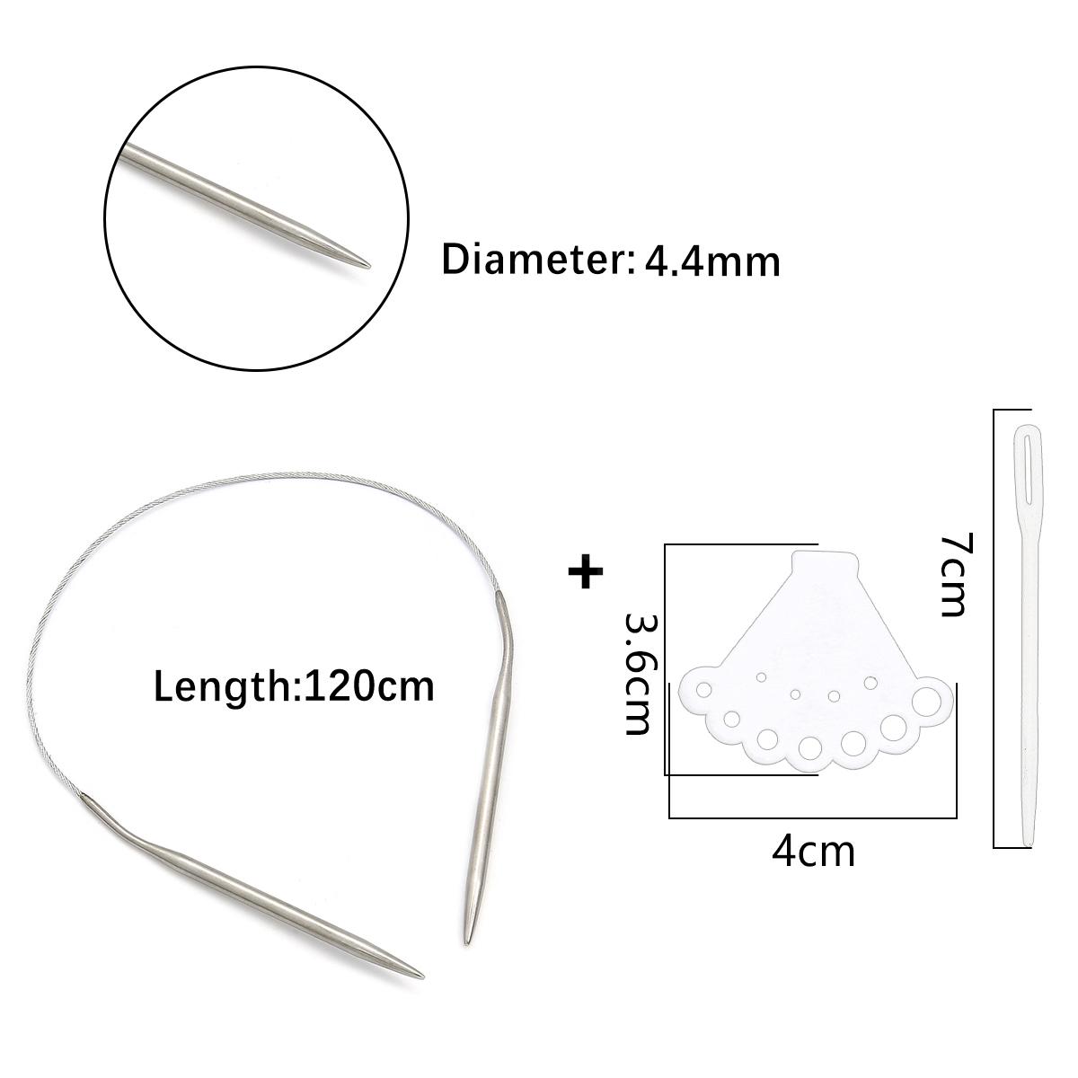 

1 шт., кольцо из нержавеющей стали, игла, полый свитер, игла, аксессуары для рукоделия