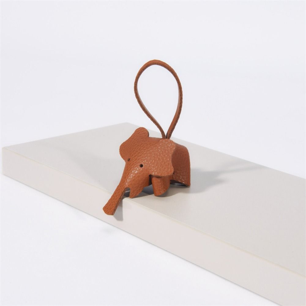 Cute Elephant Keychain Pendant Funny Car Key Chain Accessories Mini Animal Doll Key Ring  Men