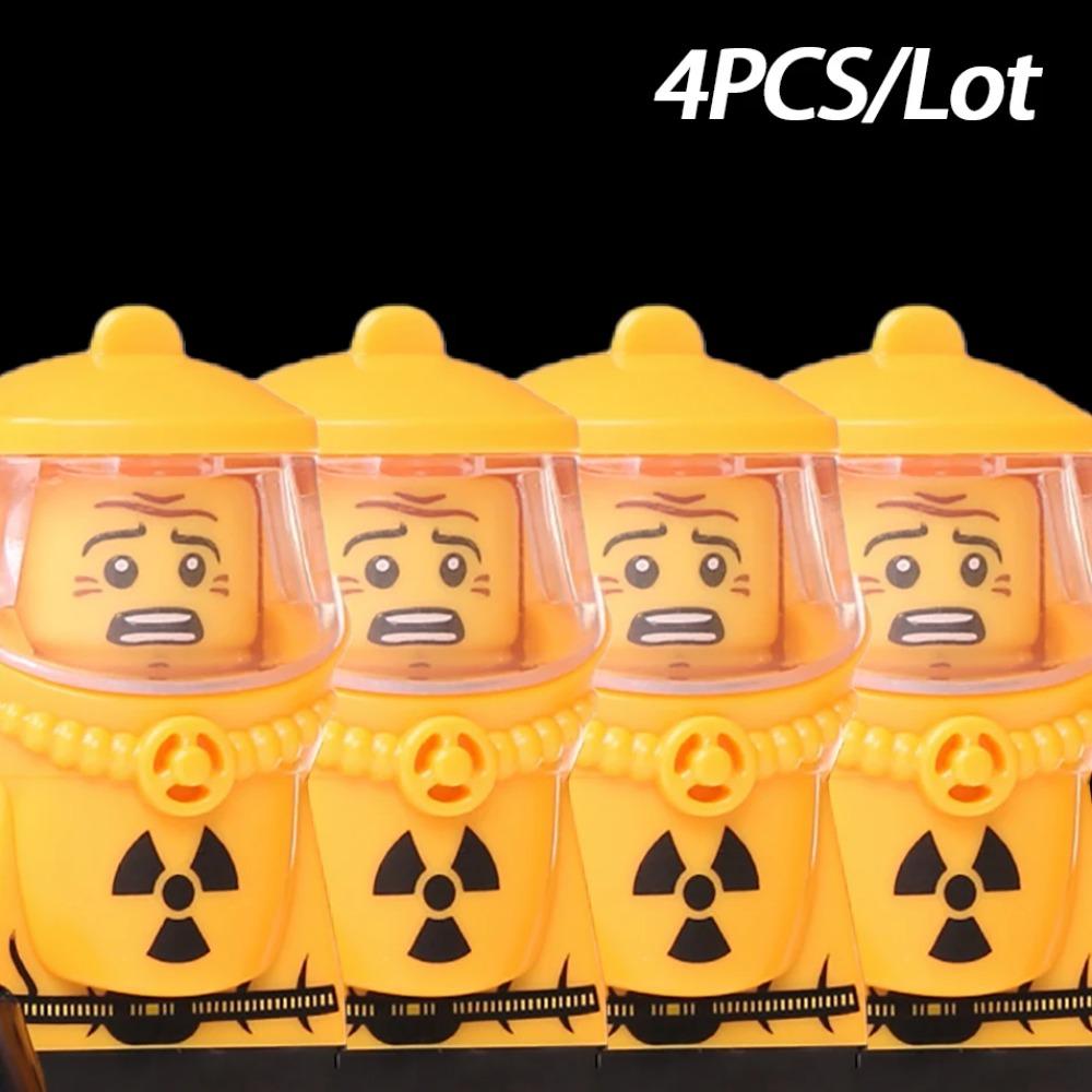 MOC Halloweenské Zombie Figurky Stavební Kostky Dvojitá Hlava Křivý Krk Příslušenství Kostky Hračky Dětský Dárek