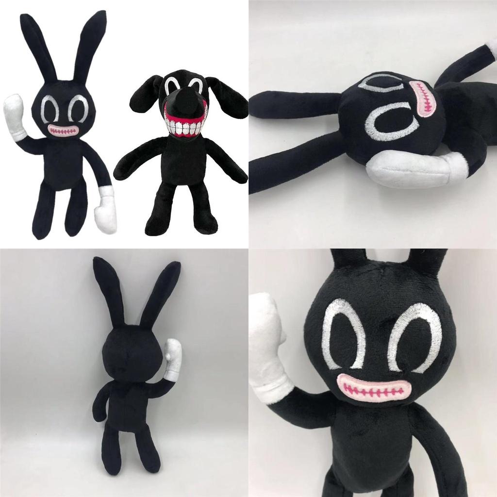 Adorable And Spooky Siren Head Horror Black Bunny Plush Stuffed Doll For Kids