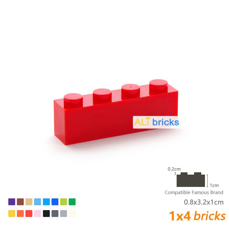 24pcs/lot Bulk Blocks Building Bricks Thick 1X4 Educational Assemblage Construction Toys for Children Size Compatible With 3010