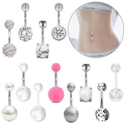 Ackli Yayli – boules de poterie souples 12 en 1, nouveau produit, multi-nombril, anneau ombilical, bijoux de perforation