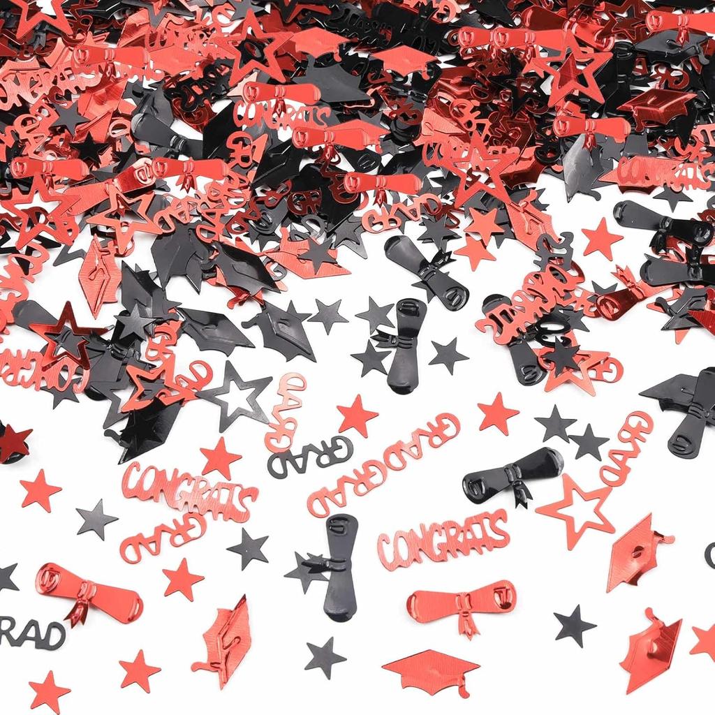 Gold and Black Graduation Confetti 2025, 1000 Pcs Grad Confetti Class of 2025 Party Table Centerpiece for 2025 Graduation Party Supplies