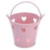 12 st Mini Metallhink Ihålig Hjärtformad Hink med Handtag för Godis Utomhus Blomma Kosmetika