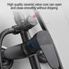 Bath Mixer Shower System Black Brass Shower Set Multifunctional Thermostatic Shower Frosted Bathroom Faucets