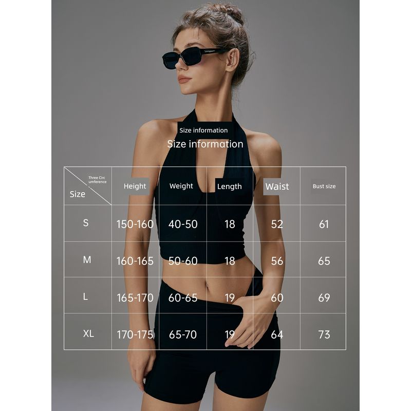 Mitaogirl Kendall Sports Underwear Women Shockproof Running Fitness Bra Hanging Neck Beauty Back Yoga Clothes V-neck Top