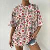 Women's T-Shirt Fashion Print T-Shirt Women's Leisure Round Neck Short Sleeve T-Shirt