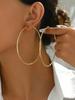 Minimalist Style Multiple Thin Hoops Earrings, Daily Wear For Women