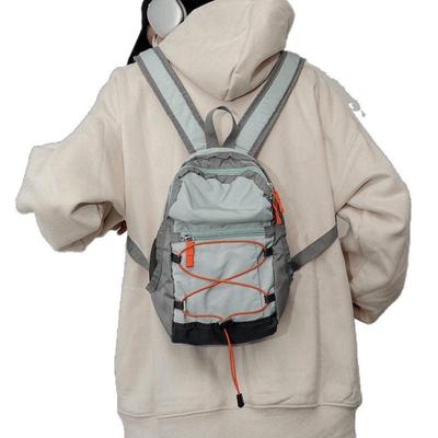 Color Block Cute Lightweight Student Backpack for Outdoor Travel